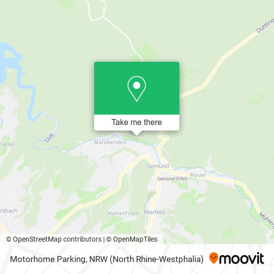 Motorhome Parking map