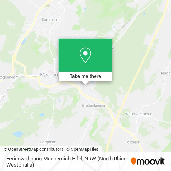 Карта Ferienwohnung Mechernich-Eifel