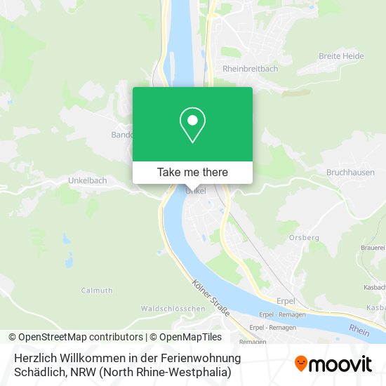 Карта Herzlich Willkommen in der Ferienwohnung Schädlich