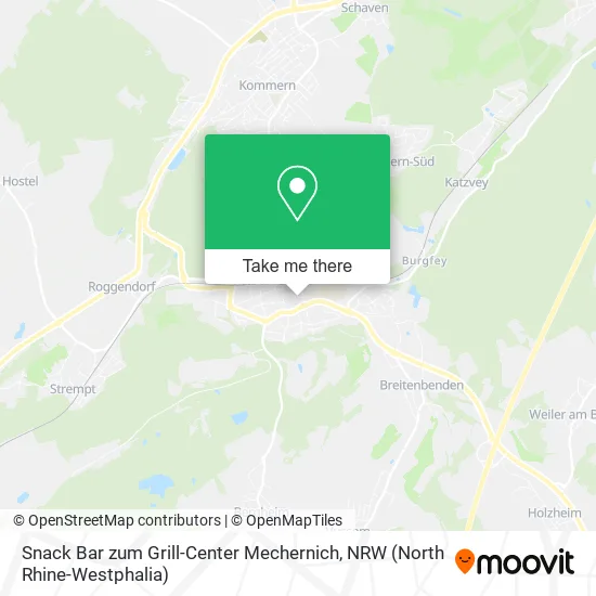 Карта Snack Bar zum Grill-Center Mechernich