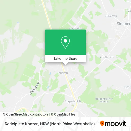 Карта Rodelpiste Konzen