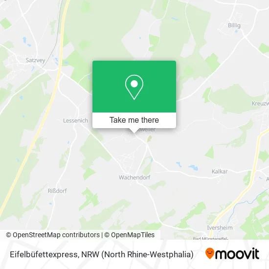 Карта Eifelbüfettexpress