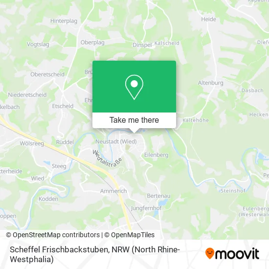 Карта Scheffel Frischbackstuben