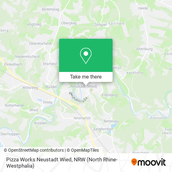 Pizza Works Neustadt Wied map