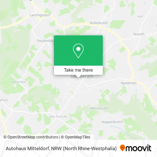 Autohaus Mitteldorf map