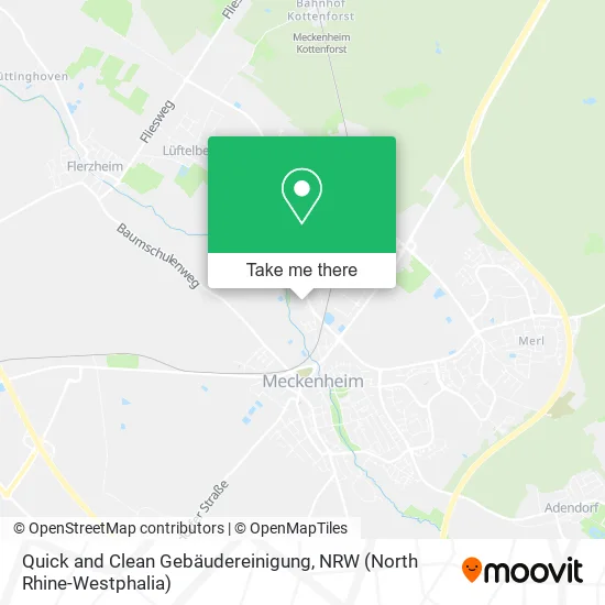 Карта Quick and Clean Gebäudereinigung