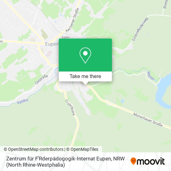 Zentrum für F'Rderpädogogik-Internat Eupen map