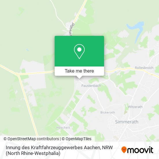 Innung des Kraftfahrzeuggewerbes Aachen map