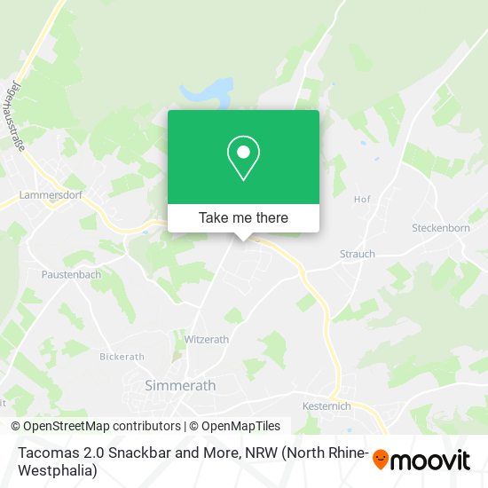 Tacomas 2.0 Snackbar and More map