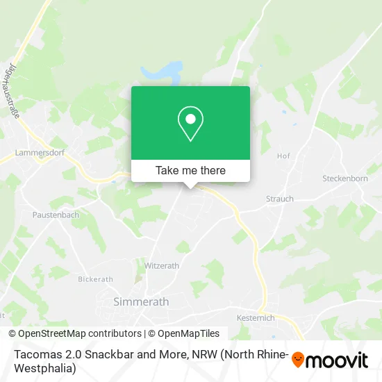 Карта Tacomas 2.0 Snackbar and More