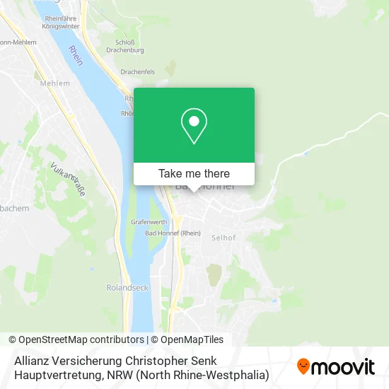 Карта Allianz Versicherung Christopher Senk Hauptvertretung