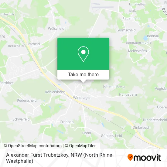 Alexander Fürst Trubetzkoy map