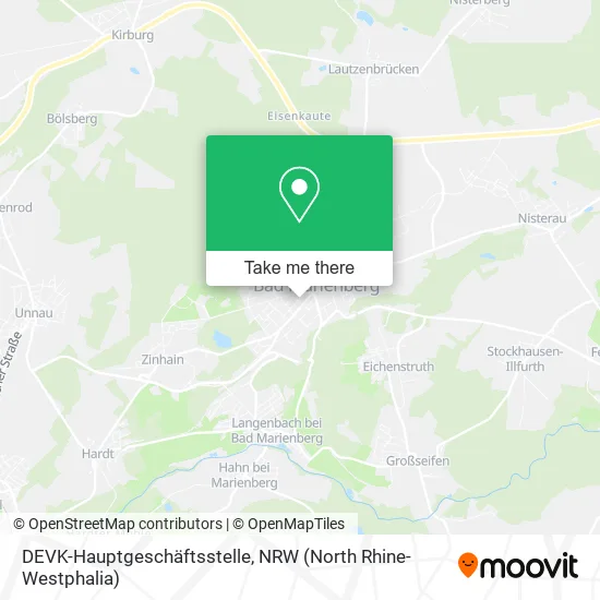Карта DEVK-Hauptgeschäftsstelle