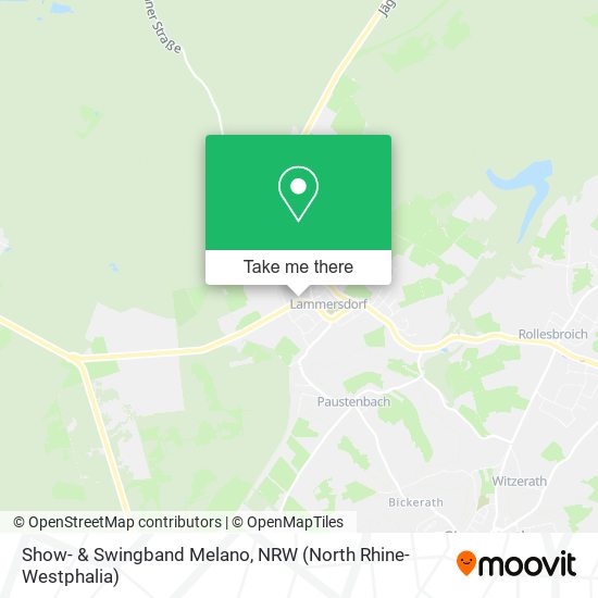 Show- & Swingband Melano map