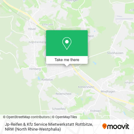 Карта Jp-Reifen & Kfz Service Mietwerkstatt Rottbitze