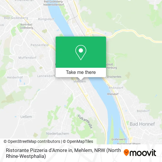 Карта Ristorante Pizzeria d'Amore in, Mehlem