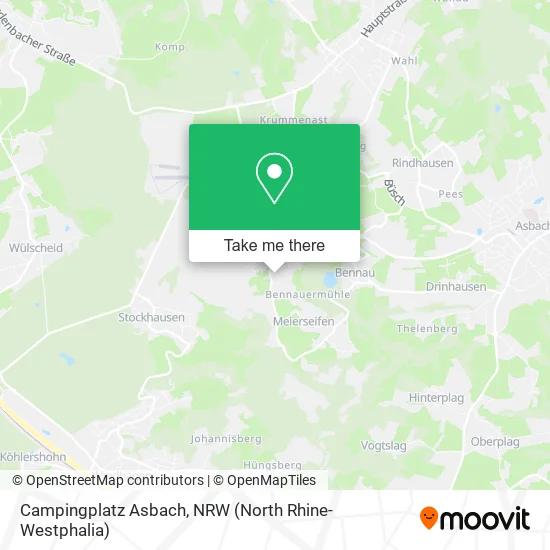 Campingplatz Asbach map