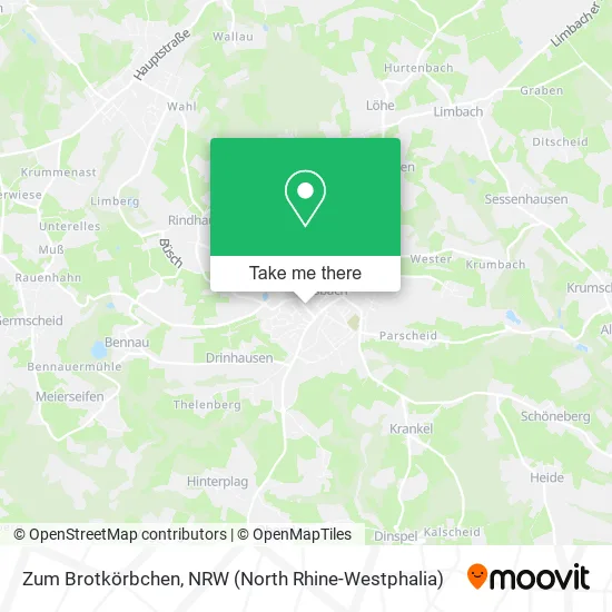 Карта Zum Brotkörbchen