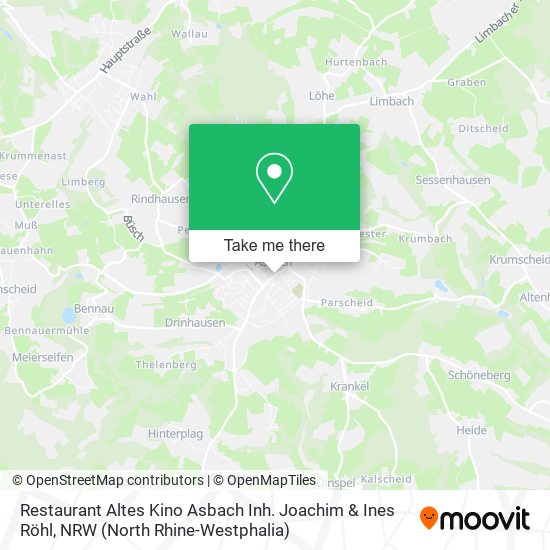 Restaurant Altes Kino Asbach Inh. Joachim & Ines Röhl map