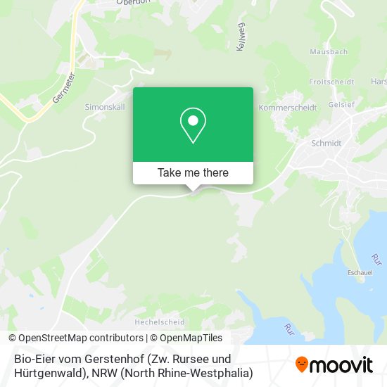 Bio-Eier vom Gerstenhof (Zw. Rursee und Hürtgenwald) map