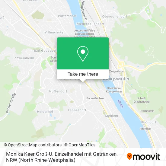 Карта Monika Keer Groß-U. Einzelhandel mit Getränken