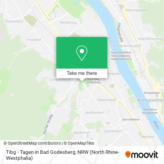 Карта Tibg - Tagen in Bad Godesberg