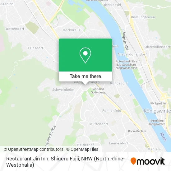 Карта Restaurant Jin Inh. Shigeru Fujii