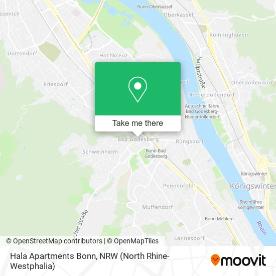 Карта Hala Apartments Bonn