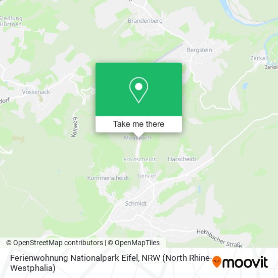 Ferienwohnung Nationalpark Eifel map