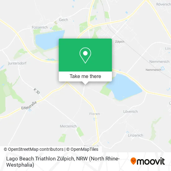 Карта Lago Beach Triathlon Zülpich