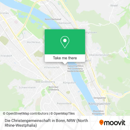 Карта Die Christengemeinschaft in Bonn