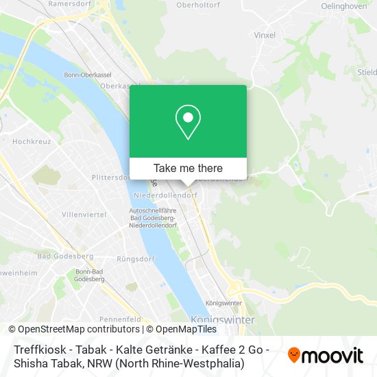 Карта Treffkiosk - Tabak - Kalte Getränke - Kaffee 2 Go - Shisha Tabak