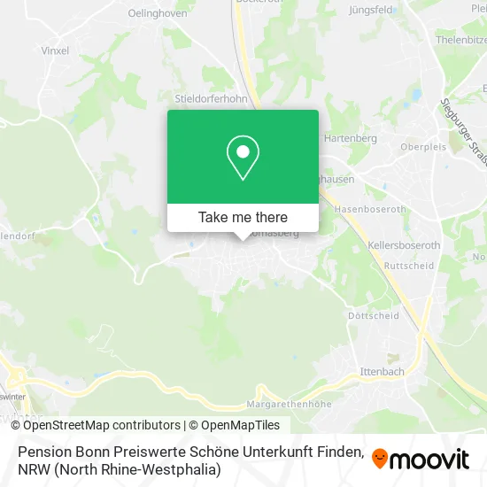 Карта Pension Bonn Preiswerte Schöne Unterkunft Finden