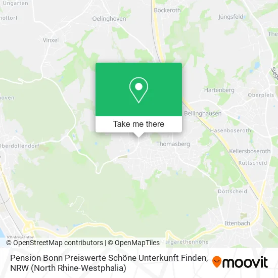 Карта Pension Bonn Preiswerte Schöne Unterkunft Finden
