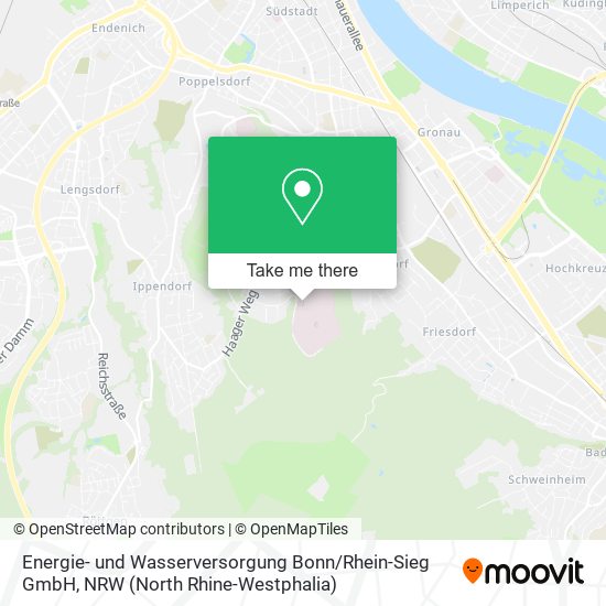 Карта Energie- und Wasserversorgung Bonn / Rhein-Sieg GmbH