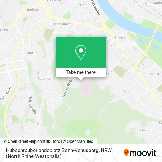 Карта Hubschrauberlandeplatz Bonn-Venusberg