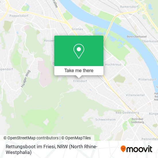 Rettungsboot im Friesi map