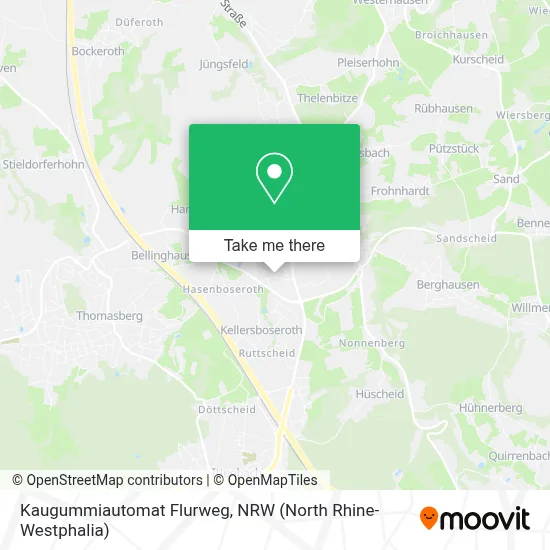 Kaugummiautomat Flurweg map