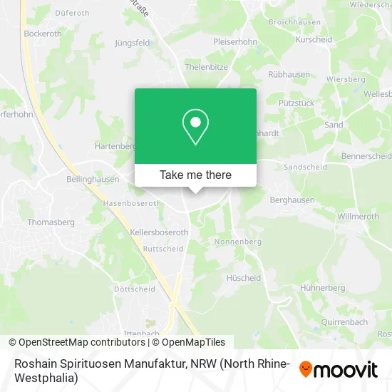 Roshain Spirituosen Manufaktur map