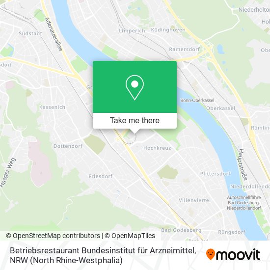 Betriebsrestaurant Bundesinstitut für Arzneimittel map