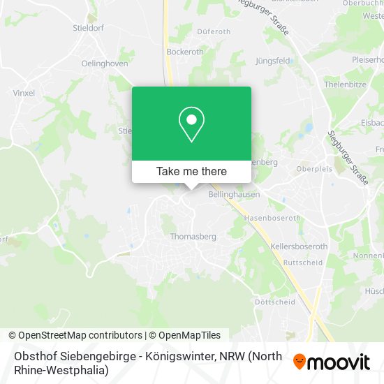 Obsthof Siebengebirge - Königswinter map