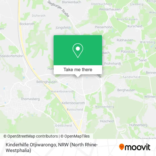 Карта Kinderhilfe Otjiwarongo