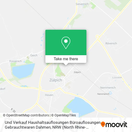Und Verkauf Haushaltsauflosungen Büroauflosungen Gebrauchtwaren Dahmen map