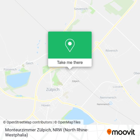 Monteurzimmer Zülpich map