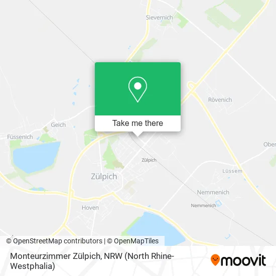 Карта Monteurzimmer Zülpich