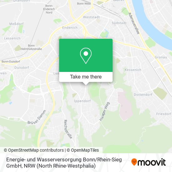 Energie- und Wasserversorgung Bonn / Rhein-Sieg GmbH map