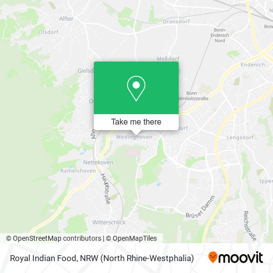 Royal Indian Food map