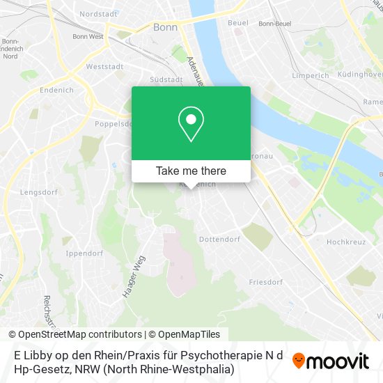 E Libby op den Rhein / Praxis für Psychotherapie N d Hp-Gesetz map