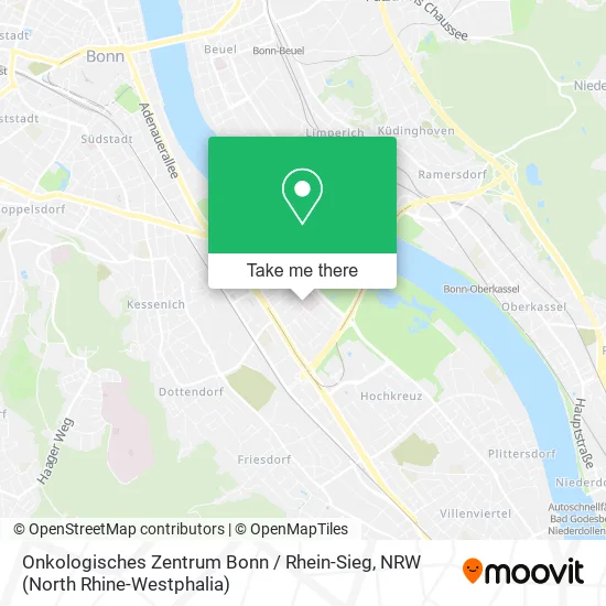 Карта Onkologisches Zentrum Bonn / Rhein-Sieg