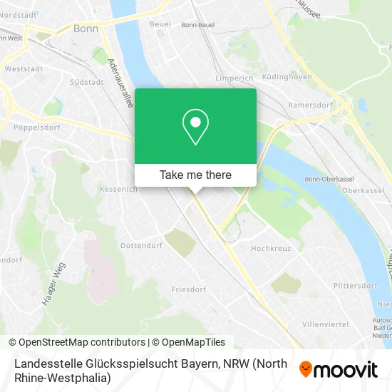 Карта Landesstelle Glücksspielsucht Bayern